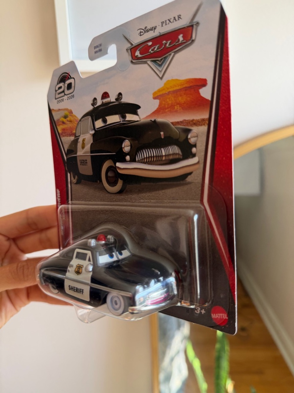 Mattel Disney Pixar Cars Sheriff Die-Cast Toy - Black and White